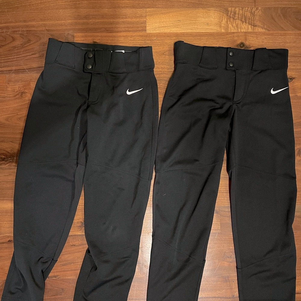TW0 PAIRS of Nike youth Medium baseball pants. Perfect condition